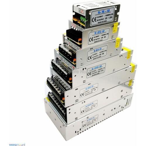 DC12V LED Strip Power Adapter Driver 1A 2A 3A 5A 10A 15A 20A 30A 33A Switch Power Supply AC110V-220V to 12V DC Power Transformer