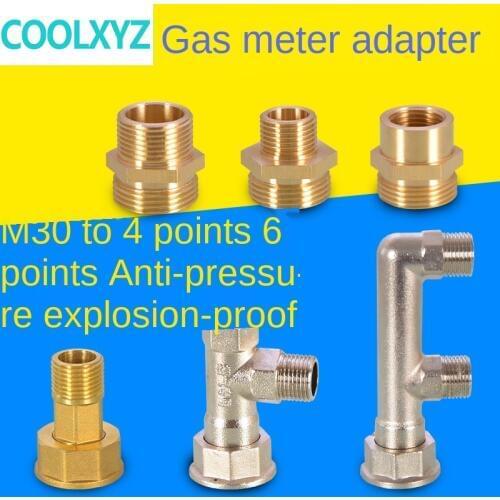 Pipe Fittings The gas meter is suitable for M30 to 1/2IN 3/4IN conversion adapter gas meter union joint accessories