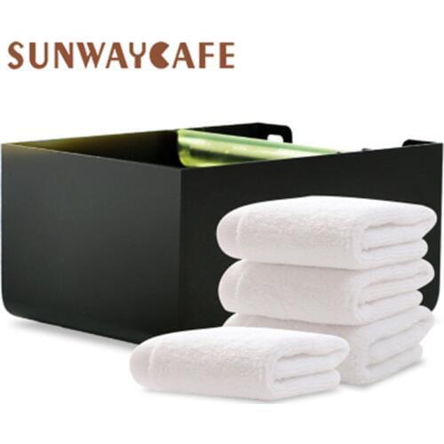 Stainless Steel Coffee Espresso Grounds Container Cafe Knock Box Anti slip Coffee Grind Dump Bin Waste Bin For Barista