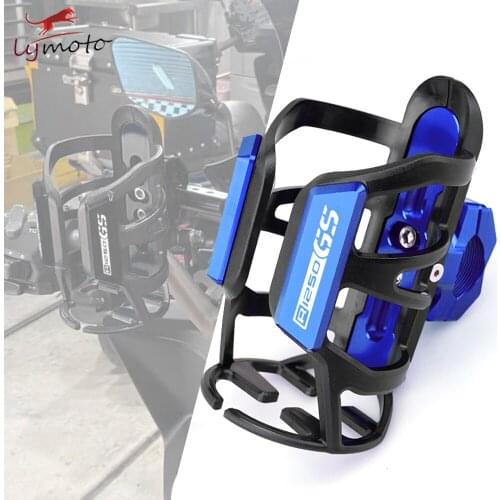 LOGO R1250GS For BMW R1200GS R1250GS R 1200 1250 GS Newest Motorcycle Accessories Holder CNC Aluminum Beverage Water Bottle Cage