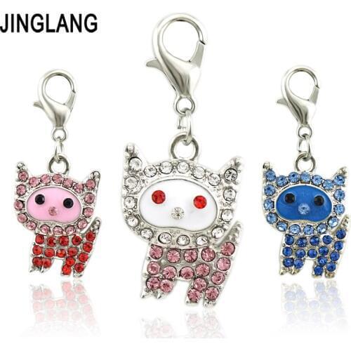 JINGLANG Fashion Charms For Women Romantic Gift Style Hot Sale Charms silver-plated Necklaces 50 Pcs