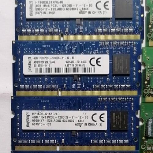 Kingston memoria DDR3 4GB 1Rx8 PC3L-12800S-11 laptop RAMS DDR3 4GB 1600MHz Laptop memory ddr3 4gb 1600 1.35V 204PIN notebook ram