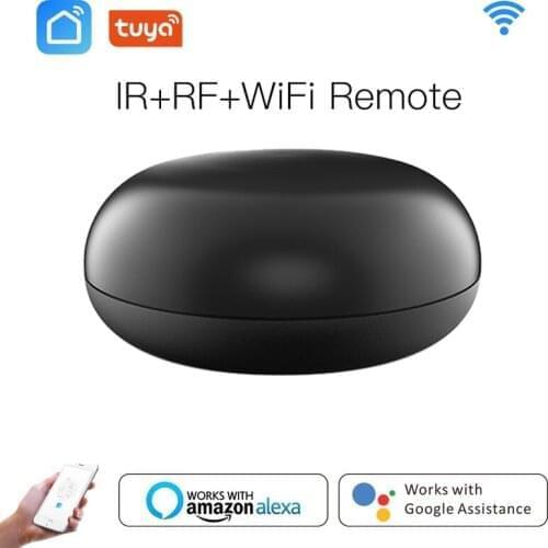 WiFi RF+IR Remote Control Smart wifi Universal Infrared Tuya for smart home Control for TV AC Works with Amz Alexa Google Home