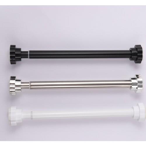 Adjustable Curtain Rod Thicken Stainless Steel Spring Loaded Bathroom Bar Shower Extendable Telescopic Poles Rail Hanger Rods