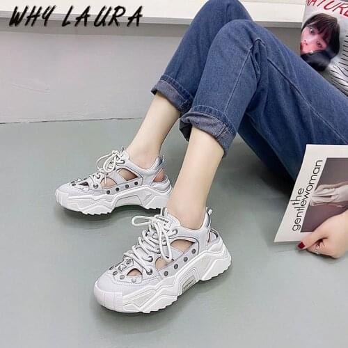 Sports Sandals Leisure and comfortable running light soft sole 2021 new summer breathable wrap head thick sole personality wear