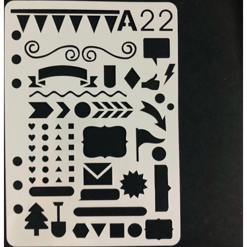 To Do List Stencil Laser Cut Plastic Mould Category Flag Banner for Diary/Organiser/Album/Journal/Planner/Handbook Office Supply