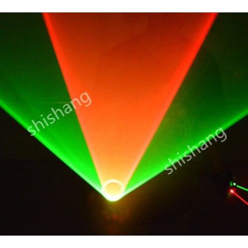 TT Colorful 1 red and 1 green 2 heads laser vortex light gloves/Disco dj clube bar ballroom dance costumes stage Swirl whirlpool