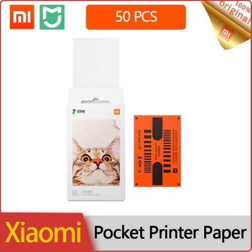 Xiaomi Mijia MI Portable Mini Pocket Photo Printer Paper 50 PCS Self-adhesive ZINK For Xiaomi 3inch Mini Pocket Photo Printer