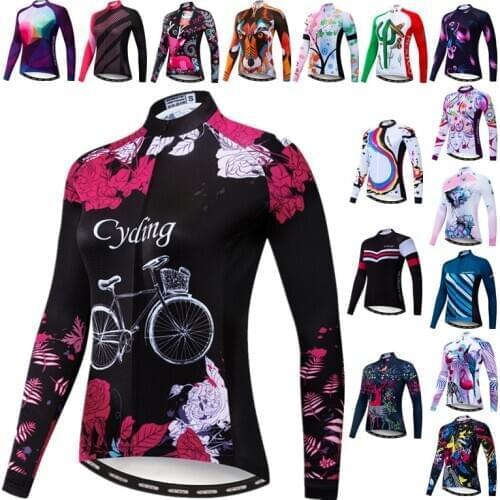 Weimostar Womens Cycling Jersey Long Sleeve Bicycle Wear Clothes Maillot Ciclismo Mountain Bike Clothes Female Cycling Clothing