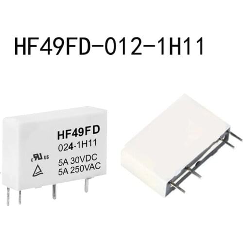 1PCS Relay HF49FD-012-1H11 4 Feet HF49FD-024-1H11 HF49F-005-1H12
