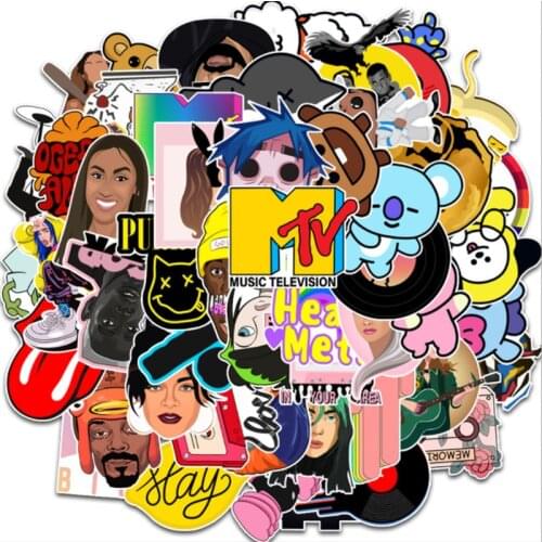 10/30/50Pcs/Set Music collection Graffiti For Snowboard Laptop Luggage Fridge Car- Styling Vinyl Decal Home Decor Stickers