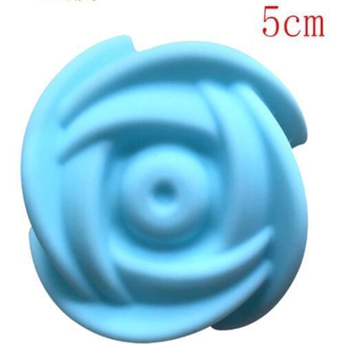 1000pcs/lot Fast Shipping 5CM Rose Flower Cake Mold Pudding Grade Silicone Cake Mold Cupcake Mold Baking Mould random colors