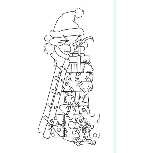 10x6 Santa Claus New Transparent Clear Rubber Stamp Sheet Cling Scrapbooking Photo Album PaperCard DIY Craft