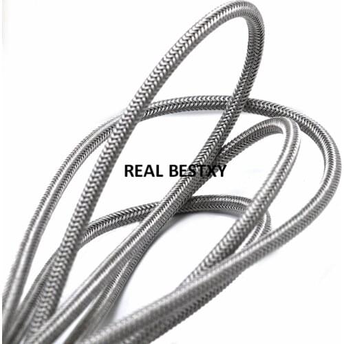 2m/lot approx: 6mm DIY Stainless Steel Steel Wire Rope Jewelry Findings Braided Leather Cords for Bracelet Making steel strands