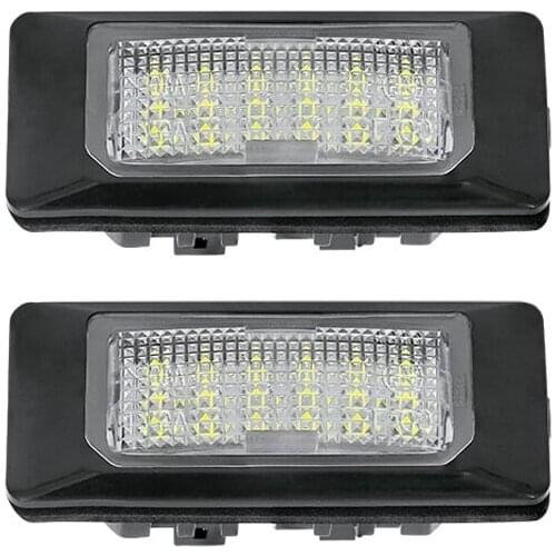 ​2Pcs LED Car License Plate Light Number Lights For Audi A1 A5 A6 A7 RS5 TTS For VW Golf 6 7 Jetta6 Passat Sharan For Skoda