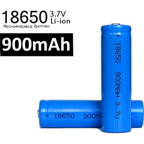 4pcs Li-Ion Battery Rechargeable 3.7v 18650 Battery High Capacity Blue 900mah Lithium Batteries For Flashilight LED