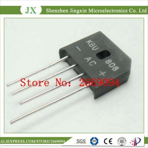 5PCS KBU808 KBU-808 8A 800V diode bridge rectifier new and original IC free shipping