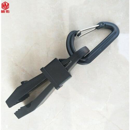 5PCS Outdoor D Type Plastic Carabiner EDC Keychain Spring Hook Molle Buckle Rock Climbing Buckle