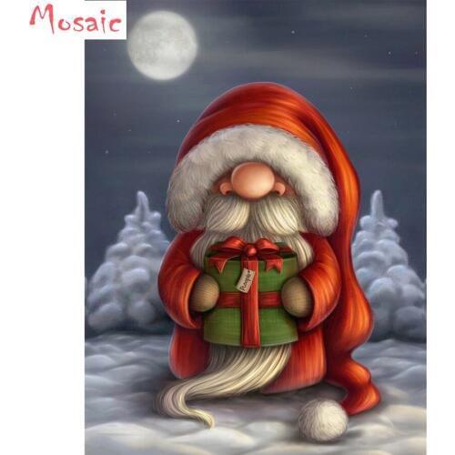 5d Diamond Painting Christmas Party DIY Diamond Embroidery Santa Claus Full Square Drill Cartoon Picture Of Rhinestone painting
