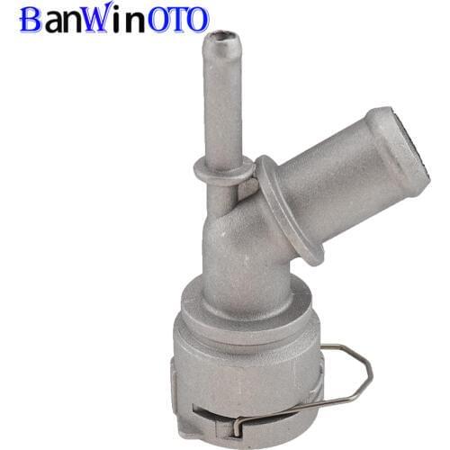 1J0122291B Aluminum Coolant Water Outlet Flange Connector fit for Audi A3 VW Golf MK4 Bora Beetle Skoda Octavia Seat Leon 98-05
