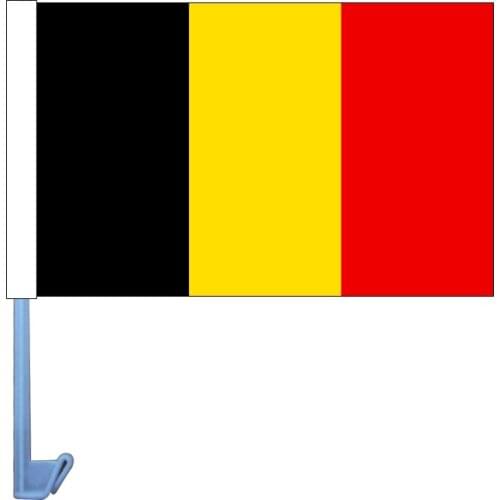 Free shipping NEW 50pcs/lot 30 x 45 cm Belgium car flag car banner window banner window flag
