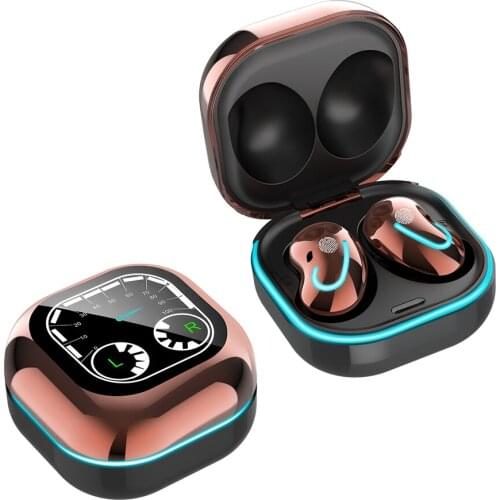 Wireless Earphones BT5.1 Semi-in-ear Earbuds Smart Noise Reduction/IPX4 Waterproof/Touch-Control Sports Headphones iOS Android