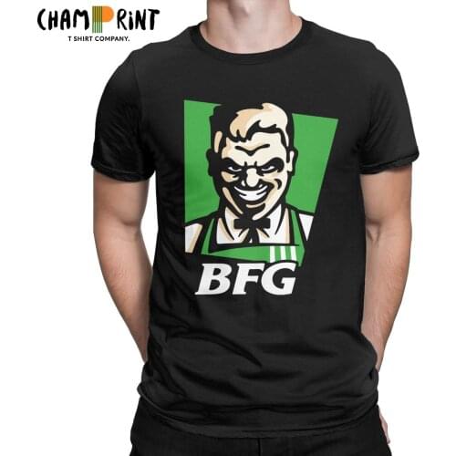 BFG Doom Chicken Game T-Shirts Men Novelty Cotton Tees O Neck Short Sleeve T Shirts Unique Clothes