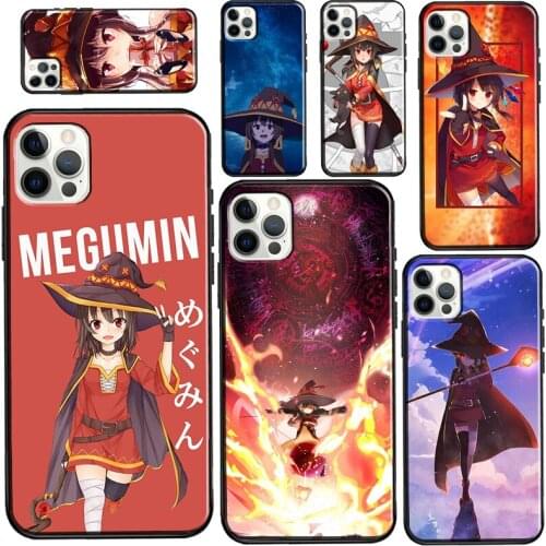 Megumin Konosuba Anime Case For iPhone 12 Pro Max mini 6S 7 8 Plus SE 2020 Case For iPhone 11 Pro Max XS X XR