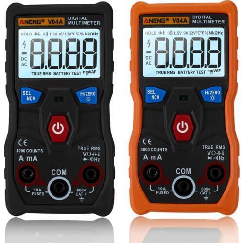 ANENG V04A Digital Multimeter Fully Smart Automatic Identification Measurement Digital Multimeter With 4000 Counts LCD Display