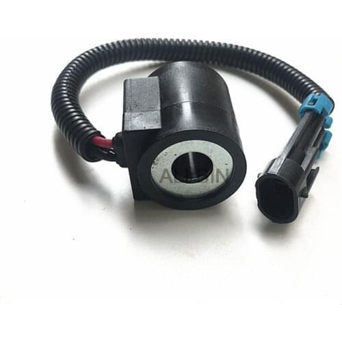 For sunward 50 60 Pilot solenoid valve 12v coil electromagnetic valve excavator accessories