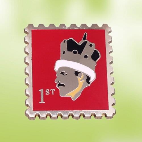 King Of Queens Rock Legends Freddie Mercury Killer Queen Bohemian Rhapsody Somebody to Love Stamp enamel pin