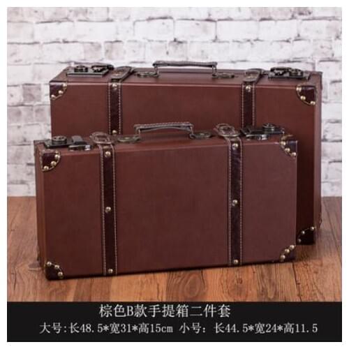 European vintage suitcase storage case storage suitcase travel suitcase packing meters large small room decorative
