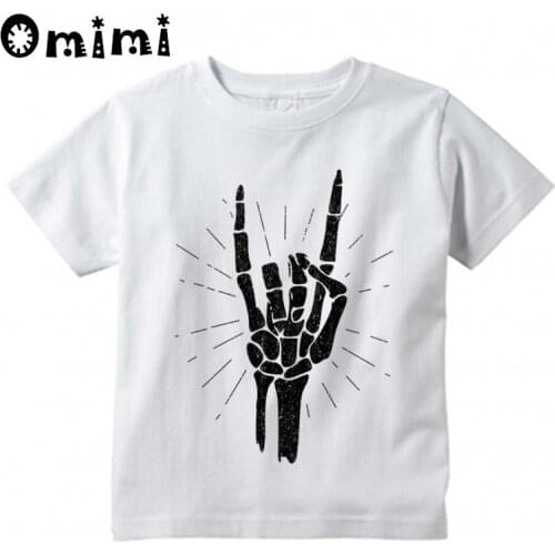 Boys/Girls Heavy Metal Rock Design T Shirt Kids Great Casual Short Sleeve Tops Childrens Funny T-Shirt
