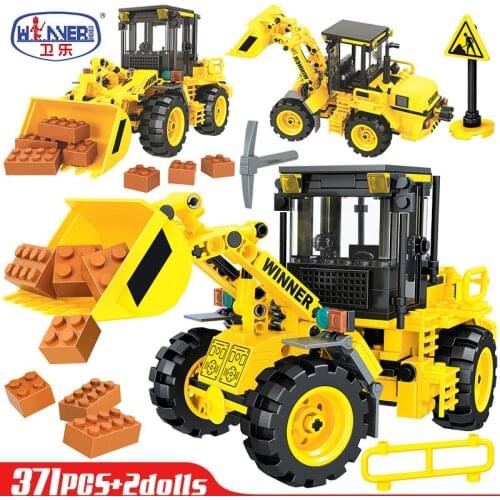 Mould King Truck, Building Block Mixer, Automobile Combination Road Roller, Brick Loader, Childrens Gift Toys