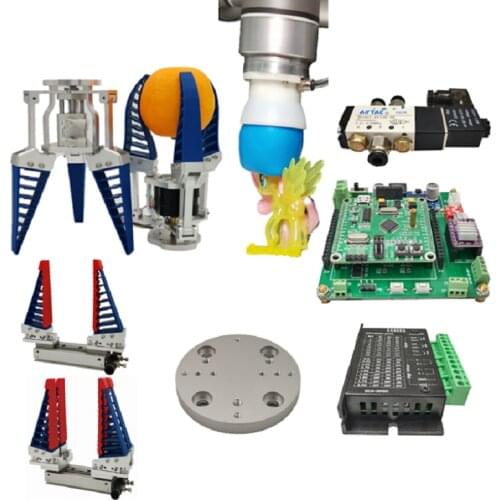 Drive Controller Solenoid Valve Connecting Plate For Flexible Mechanical Claw Spherical Universal Robotic Gripper Clamp