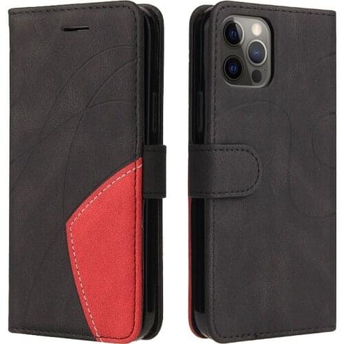 Sumkeymi Leather Flip Phone Case For iphone 12 11 Pro Max 8 7 Plus mini XS XR SE2020 Retro Leather Luxury Wallet Cover