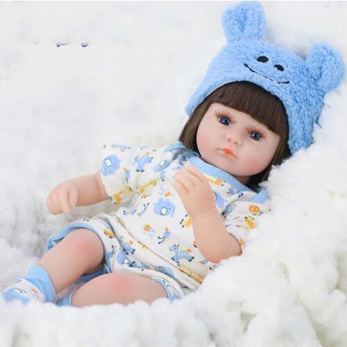 Reborn Baby Doll 42CM With Princess Short Hair Realistic Handmade Newborn Dolls Baby Adorable Lifelike Toddler Doll Toys For Kid