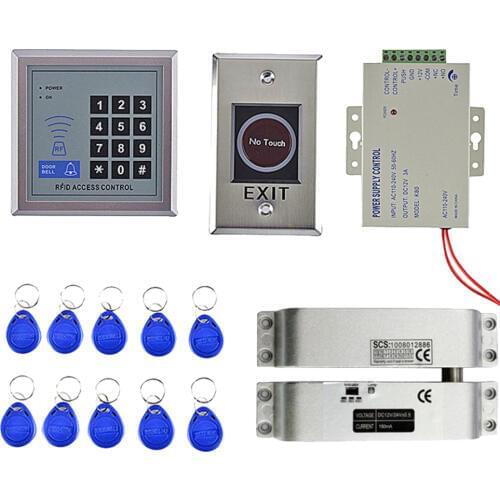 MagiDeal Door Access Control Fingerprint ID Card KeyPad System Electric Door Lock