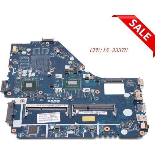 NOKOTION NBMEP11003 Z5WE1 LA-9535P Main Board For Acer aspire E1-570 E1-570G NV570P Laptop Motherboard i5-3337U CPU DDR3