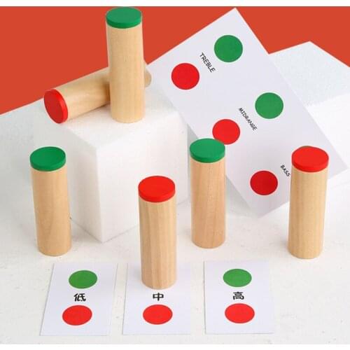 New Wooden Color Sound Matching Toy Fun Game Children Early Education Simulation Voice Recognition Board Pairing Game For Toys