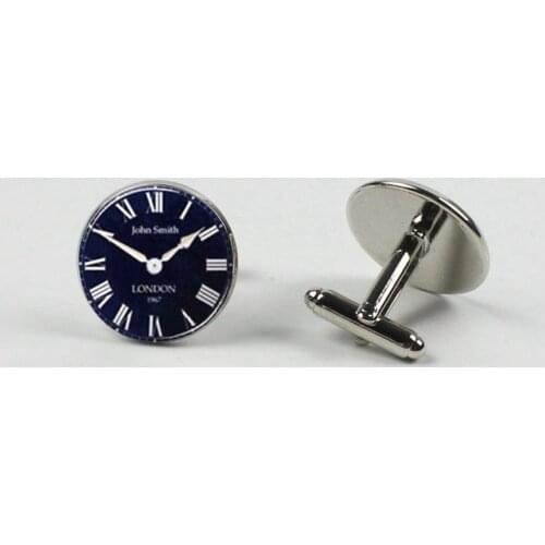 New London cufflinks, double round dome steampunk, vintage cufflinks