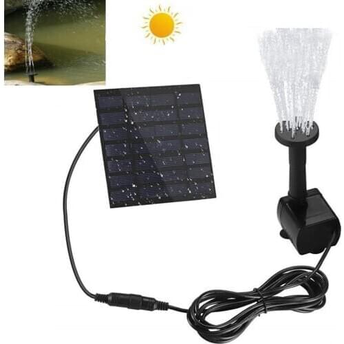 Solar Garden Fountain Waterfalls 7V Solar Powered Bird Bath Fountain Water Feature Pump for Pool Pond Aquarium Fountain