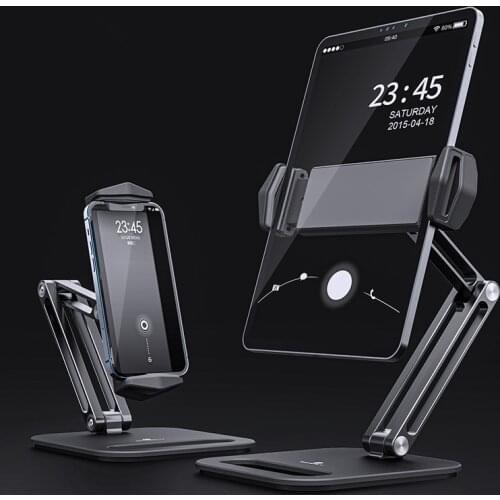 Universal Adjustable Desktop Mobile Phone Holder Tablet stand Aluminum alloy folding for IPhone IPad Table Cell Phone Stand