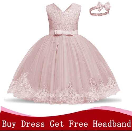 Vintage Embroidery Baby Girls Dress Wedding Evening Ceremony Flower Girl Clothes Princess Party Kids Dresses for Girls Vestidos