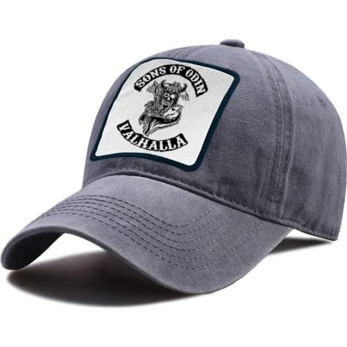 Aons Of Odin Valhalla Vintage Baseball Caps Summer Unisex Snapback Hat Adjustable Sunscreen Riding Hats Cotton Casual Golf Cap