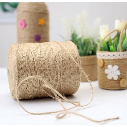 2mm 500m Macrame Rope100% Hemp Rope Jute Cord For Home Decoration Wall Decoration Handmade DIY