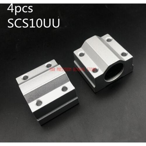 2019 Sale AXK Cnc Router Parts Linear Rail 4pcs/lot Free Shipping Sc10uu Scs10uu 10mm Linear Ball Bearing Block Cnc Router