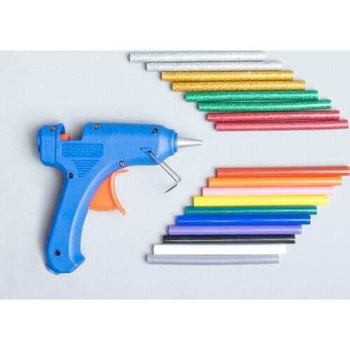 50pcs 7mmx200mm Hot Melt Glue Stick For Glue Gun ,Adhesive, Transparent,Colour,Flash,Luminous,Gold And Silver