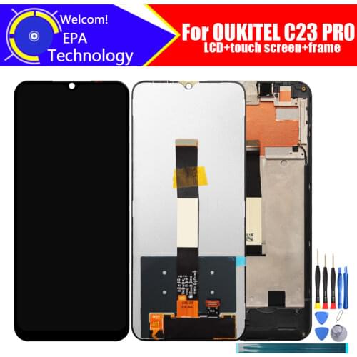 6.53 inch OUKITEL C23 PRO LCD Display+Touch Screen Digitizer Assembly 100% Original New LCD+Touch Digitizer for C23 PRO+Tools