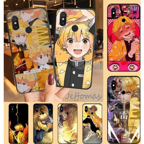 Agatsuma Zenitsu anime demon slayer Phone Case For Xiaomi Redmi note 7 8 9 t max3 s 10 pro lite coque shell cover funda